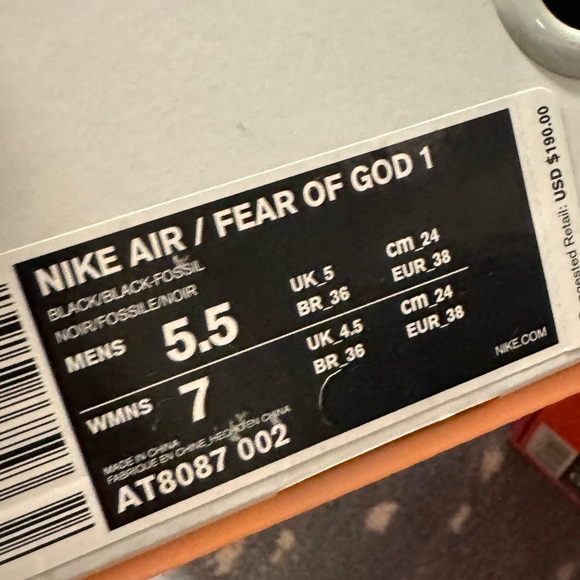 Fear of God x Nike collab boots - Picture 4 of 4